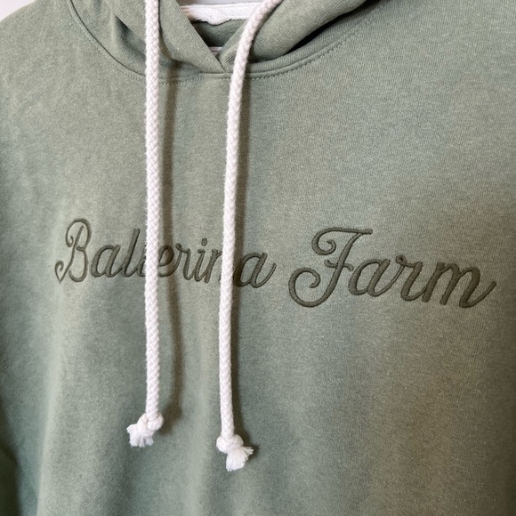 Ballerina Farm Hoodie Green Sweatshirt Influencer 91 League embroidered - Picture 4 of 12